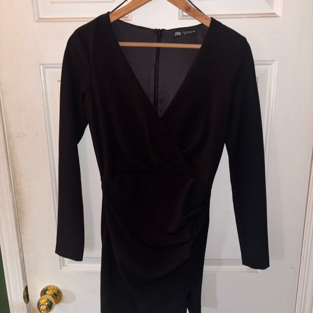 Black Zara Wrap Dress